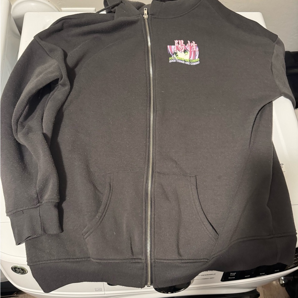 Xl anime zip up hoodie